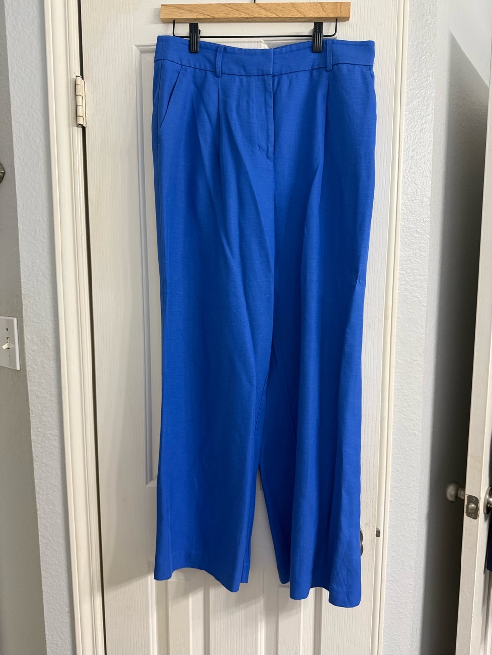 LOFT Wide-Leg Peyton Trouser in Bright Blue
